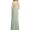 After Six 6848 High Neck X Back Bridesmaid Dress