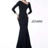 Jovani MOB Jovani 68663 Asymmetrical Neck Evening Dress