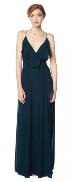 #Levkoff By Bill Levkoff 7134 Ruffle Top Bridesmaid Dress