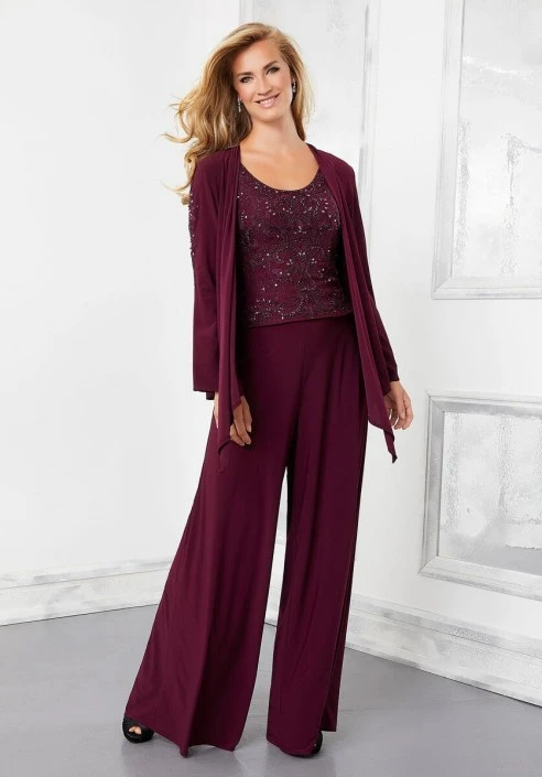 MGNY By Mori Lee Size 10 Wine MGNY By Morilee 72304 Beautiful 3 Piece MOB Pant Set 3 MGNY By Mori Lee Size 10 Wine MGNY By Morilee 72304 Beautiful 3 Piece MOB Pant Set