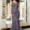 MGNY By Morilee 72633 Beaded Lace Mermaid Gown
