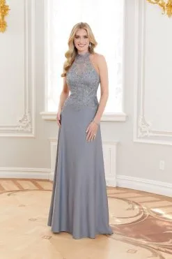 MGNY By Morilee 72715 Stunning High Halter Neck Gown