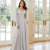 MGNY By Morilee 72717 Billowing Bishop Sleeve Gown -Outlet Prom Dresses Store 72717 MGNY by Morilee Gown S23 470x705