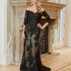 MGNY By Morilee 72726 Sheer Beaded Off Shoulder Gown