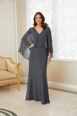 MGNY By Morilee 72731 Modest Cape Top Mothers Gown