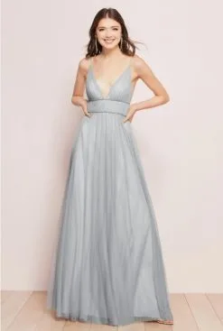 Wtoo By Watters Wtoo Callie 744 Plunging V Bobbinet Bridesmaid Dress