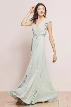 Wtoo By Watters Wtoo Franklin 750 Flutter Sleeve Wrap Bridesmaid Dress