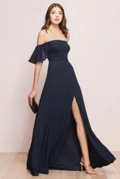 Wtoo By Watters Wtoo Baylie 755 Ruffle Off Shoulder Bridesmaid Dress