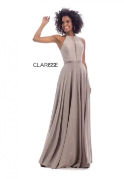 Clarisse 8051 Shimmering Halter Gown
