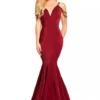 Johnathan Kayne 8078 Stretch Crepe Mermaid Gown 2 Johnathan Kayne 8078 Stretch Crepe Mermaid Gown -Outlet Prom Dresses Store 8078 Johnathan Kayne Formal Gown S18 470x705