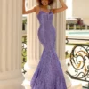 Clarisse 810408 Lavender Sequin Mermaid Dress -Outlet Prom Dresses Store 810408 Clarisse Prom Dress S23 498x705