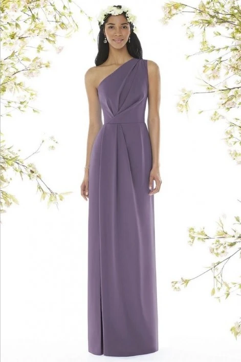 Dessy Social Bridesmaid Dessy Social 8156 One Shoulder Bridesmaid Gown 3 Dessy Social Bridesmaid Dessy Social 8156 One Shoulder Bridesmaid Gown