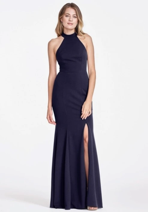 Size 8 Ivory Watters JARYN 8803 High Neck Racerback Bridesmaid Dress 3 Size 8 Ivory Watters JARYN 8803 High Neck Racerback Bridesmaid Dress