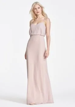 Wtoo By Watters Wtoo Nixon 911 Draped Bodice Bridesmaid Dress