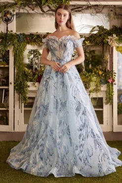 Andrea & Leo Andrea And Leo A1059 Off Shoulder Ariel Ball Gown