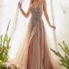 Andrea & Leo Andrea And Leo A1165 Silver Bead Tulle Prom Gown 2 Andrea & Leo Andrea And Leo A1165 Silver Bead Tulle Prom Gown -Outlet Prom Dresses Store A1165 Andrea and Leo Gown S23 470x705