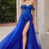 Andrea & Leo Andrea And Leo A1209 Lit Sequin Off Shoulder Gown -Outlet Prom Dresses Store A1209 Andrea and Leo Gown S23 470x705