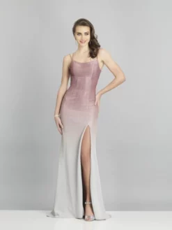 Dave And Johnny A8358 Ombre Fitted Gown
