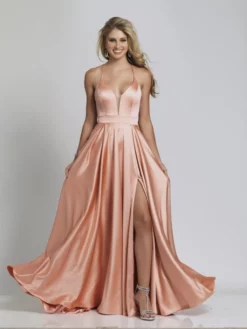 Dave And Johnny A8512 Tie Up Back Prom Dress