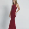 Dave And Johnny A9199 Fitted Gown With Cutout Sides