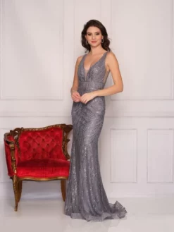 Dave And Johnny A9754 Sparkling Sequin Prom Dress
