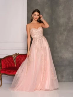 Dave And Johnny A9828 Girly Prom Gown
