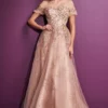 Ladivine Prom Ladivine C73 Shimmering Sheer Off Shoulder Gown 2 Ladivine Prom Ladivine C73 Shimmering Sheer Off Shoulder Gown -Outlet Prom Dresses Store C73 Ladivine Prom Dress S23 470x705