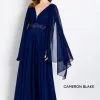 Cameron Blake By Mon Cheri Cameron Blake CB756 Removable Shoulder Drape Mothers Gown -Outlet Prom Dresses Store CB756 Cameron Blake Mother of Bride Gown F23 470x705