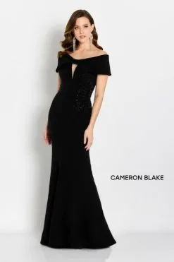 Cameron Blake By Mon Cheri Cameron Blake CB758 Off Shoulder Keyhole Mothers Gown
