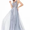 Ladivine Prom Ladivine CD0152 Sparkling Gown With Overskirt 1 Ladivine Prom Ladivine CD0152 Sparkling Gown With Overskirt -Outlet Prom Dresses Store CD0152 Ladivine Prom Dress S23 470x705