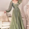 Ladivine BM Cinderella Divine CD243 Sheer Long Sleeve Gown 1 Ladivine BM Cinderella Divine CD243 Sheer Long Sleeve Gown -Outlet Prom Dresses Store CD243 Cinderella Divine Gown S22 470x705