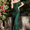 Ladivine Prom Ladivine CD980 One Shoulder Sequin Prom Dress 1 Ladivine Prom Ladivine CD980 One Shoulder Sequin Prom Dress -Outlet Prom Dresses Store CD980 Ladivine Prom Dress S23 470x705
