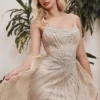 Ladivine Prom Ladivine CD993 Illusion Back Beaded Prom Dress