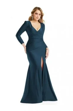 Cynthia & Sahar Cynthia And Sahar CS102 Beautiful Long Sleeve Gown