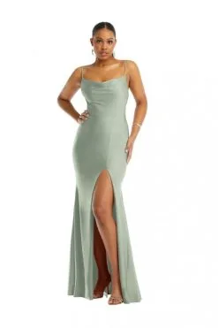 Cynthia & Sahar Cynthia And Sahar CS105 Cowl Neck Bridesmaid Dress