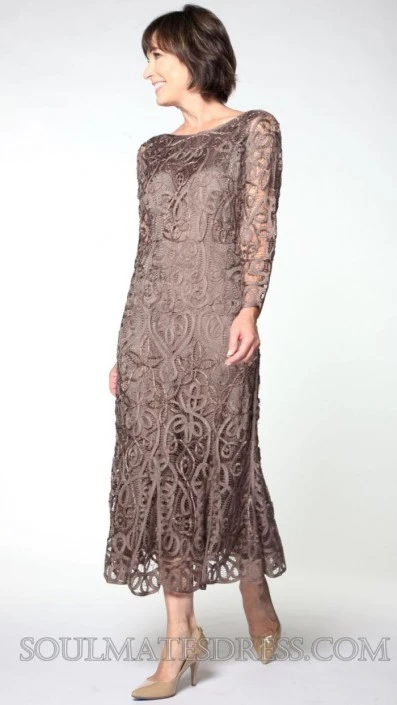 Soulmates Silk Soulmates D1423 Tea Length Mothers Dress 3 Soulmates Silk Soulmates D1423 Tea Length Mothers Dress