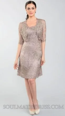 Soulmates Silk Soulmates D7186 Elbow Sleeve Cocktail Dress