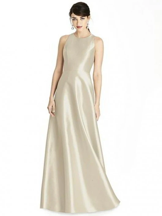Alfred Sung D746 Diamond Cutout Back Bridesmaid Dress 3 Alfred Sung D746 Diamond Cutout Back Bridesmaid Dress