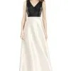Alfred Sung D754 Two Tone Bridesmaid Dress -Outlet Prom Dresses Store D754 Alfred Sung Bridesmaid Dress S18 462x705