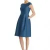 Alfred Sung D766 Short Bridesmaid Dress With Pockets