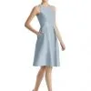 Alfred Sung D769 High Neck Short Bridesmaid Dress