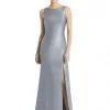 Alfred Sung D770 Bow Back Long Bridesmaid Dress -Outlet Prom Dresses Store D770 Alfred Sung Bridesmaid Dress F19 529x705