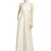 Alfred Sung D772 High Neck Bridesmaid Gown -Outlet Prom Dresses Store D772 Alfred Sung Bridesmaid Dress S20 529x705