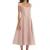 Alfred Sung D798 Cap Sleeve Midi Bridesmaid Dress