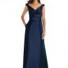 Alfred Sung D811 Off Shoulder Maxi Bridesmaid Dress -Outlet Prom Dresses Store D811 Alfred Sung Bridesmaid Dress S22 529x705