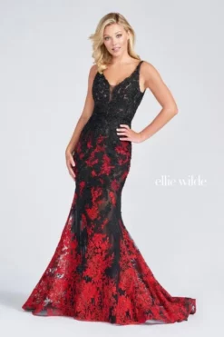 Ellie Wilde By Mon Cheri Ellie Wilde EW122012 Lace Mermaid Prom Dress