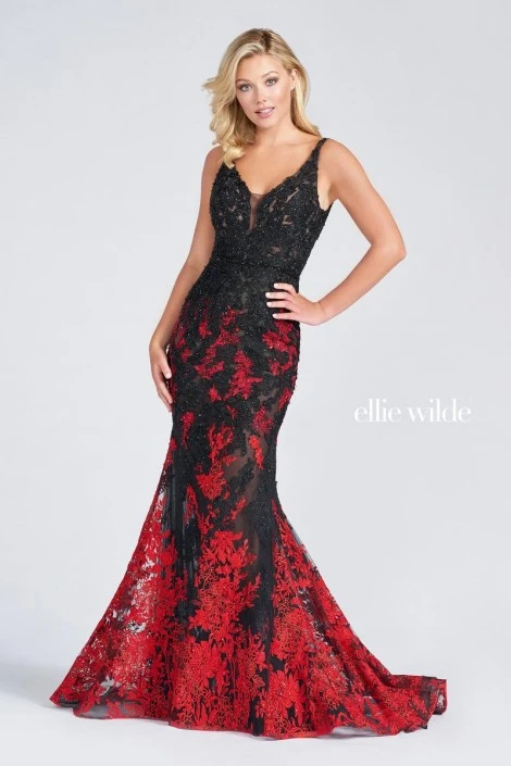 Ellie Wilde By Mon Cheri Ellie Wilde EW122012 Lace Mermaid Prom Dress 3 Ellie Wilde By Mon Cheri Ellie Wilde EW122012 Lace Mermaid Prom Dress