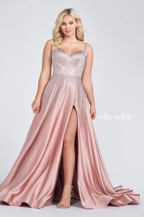 Ellie Wilde By Mon Cheri Ellie Wilde EW122015 Soft Satin Prom Dress 3 Ellie Wilde By Mon Cheri Ellie Wilde EW122015 Soft Satin Prom Dress