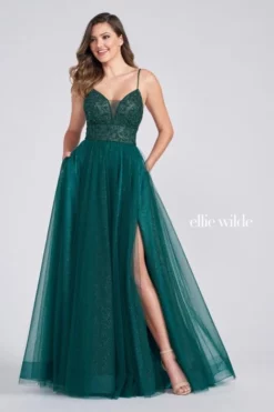 Ellie Wilde By Mon Cheri Ellie Wilde EW122066 Sparkle Tulle A-Line Prom Dress