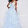Ellie Wilde By Mon Cheri Ellie Wilde EW122080 Sheer Ruffle Prom Dress -Outlet Prom Dresses Store EW122080 Ellie Wilde by Mon Cheri Prom Dress S22 470x705